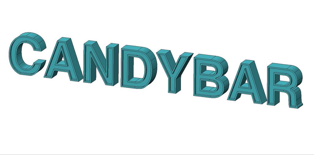 Candybar Letters