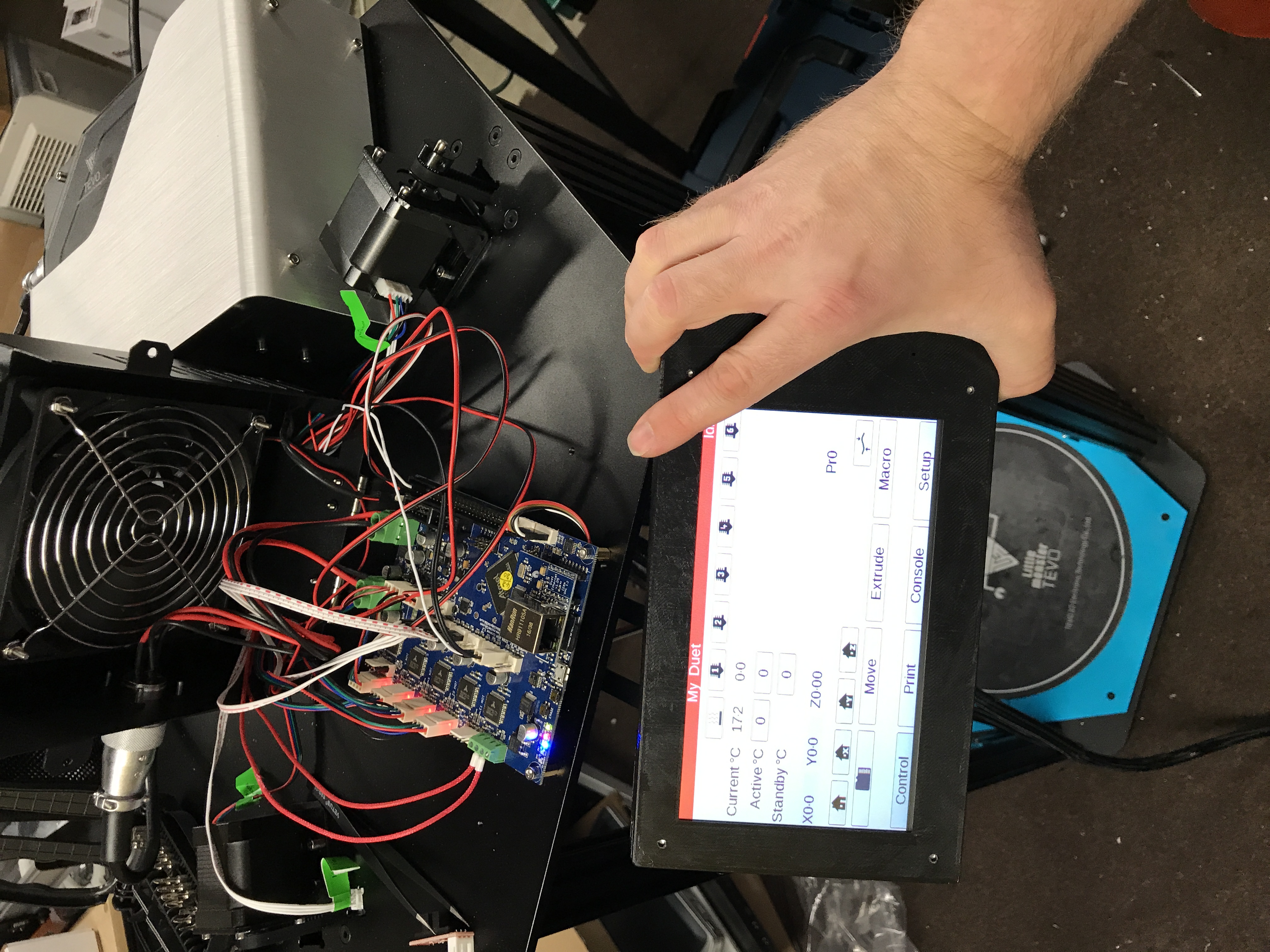 TEVO Little Monster Duet WiFi/Ethernet Conversion (With 7" PanelDue)