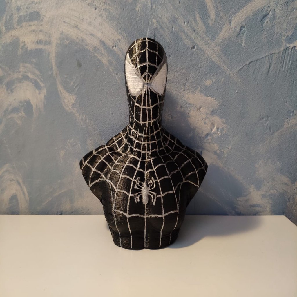 Black suit Spider-Man bust