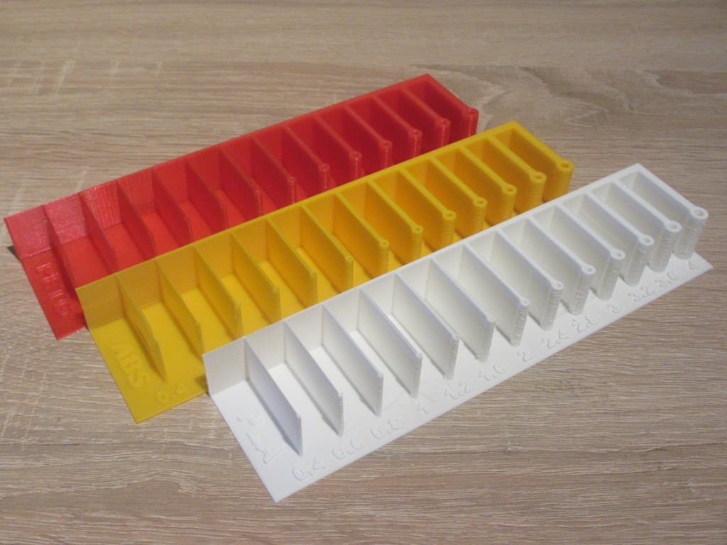 Test 3D printer resolution