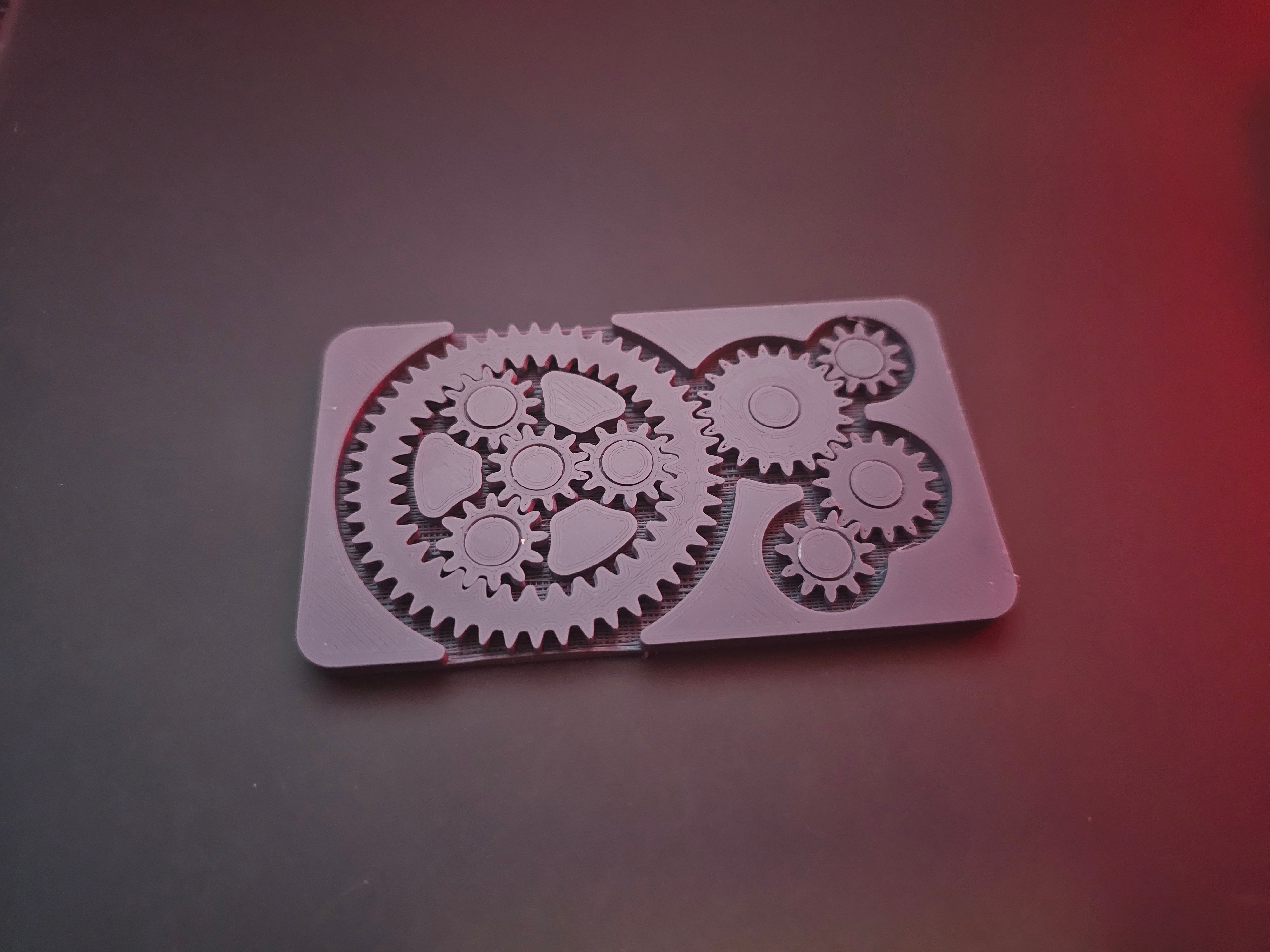 Print In Place Planetary Gear Card
