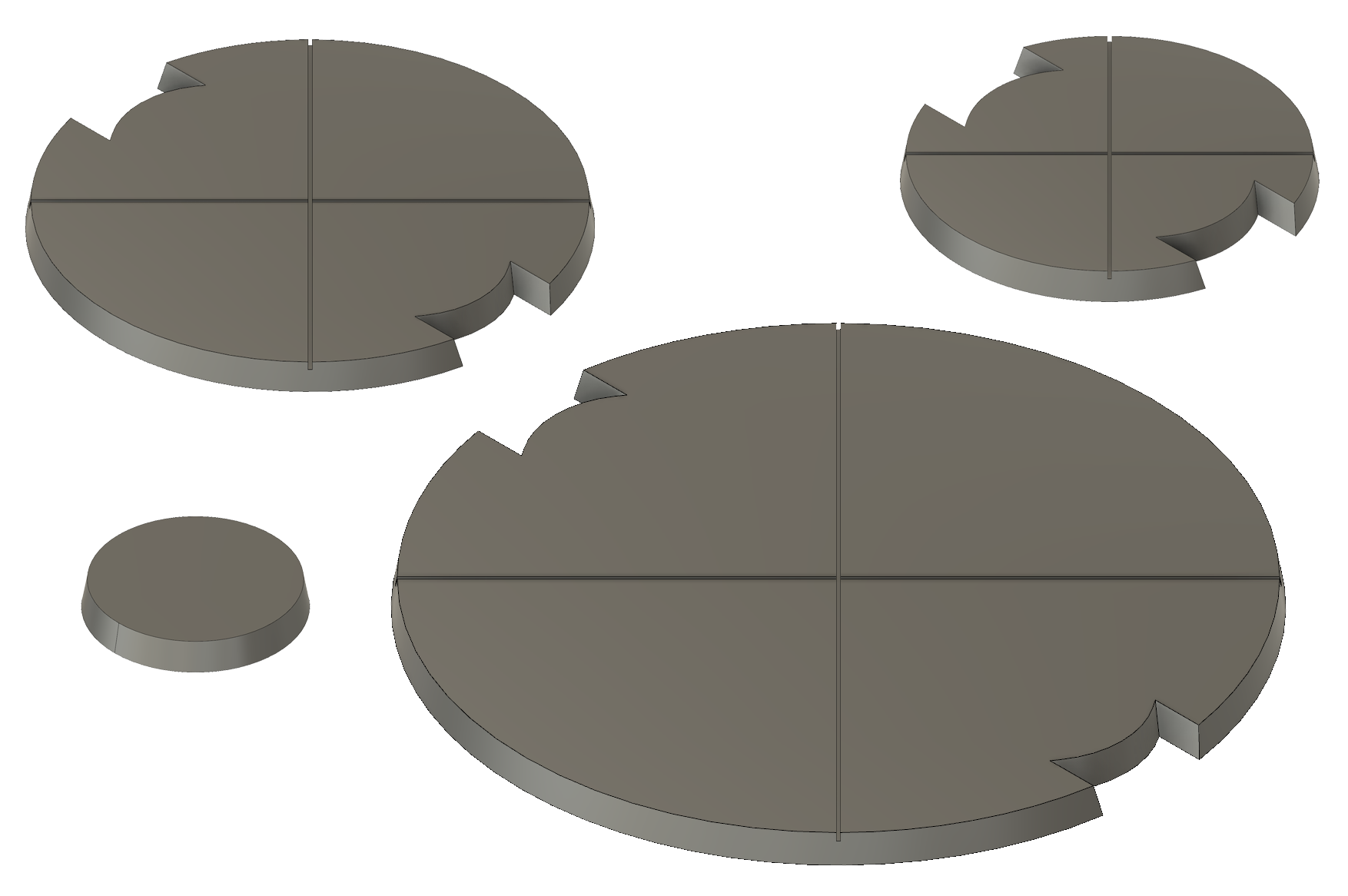 Bases for Star Wars Legion - 4 sizes