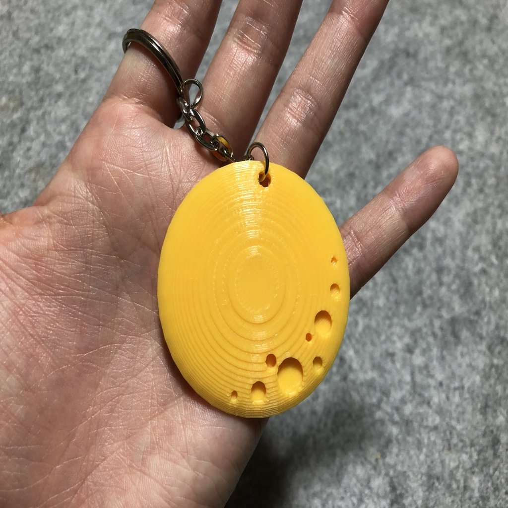 Full Moon for key chain with tinkercad