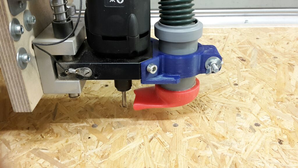 adjustable Vacuum-Adapter for CNC-Router