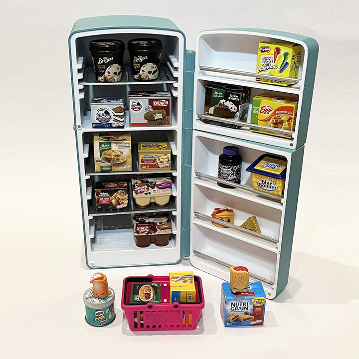 Shopkins fridge display