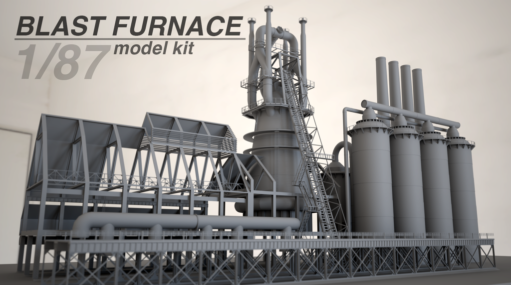 1/87 Blast Furnace Model Kit 