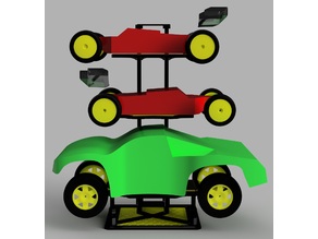 1/14 Off-Road Car Stand - 11mm diameter rods 3D model