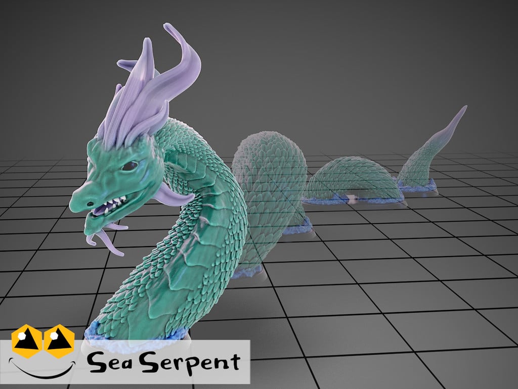 Sea Serpent - Tabletop Miniature