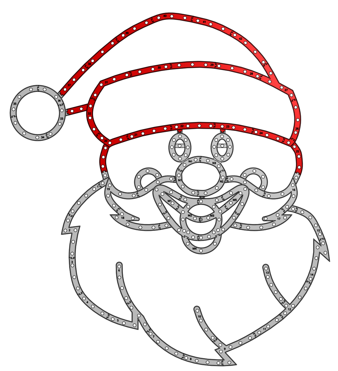 Singing Santa - Zip Tie Remix