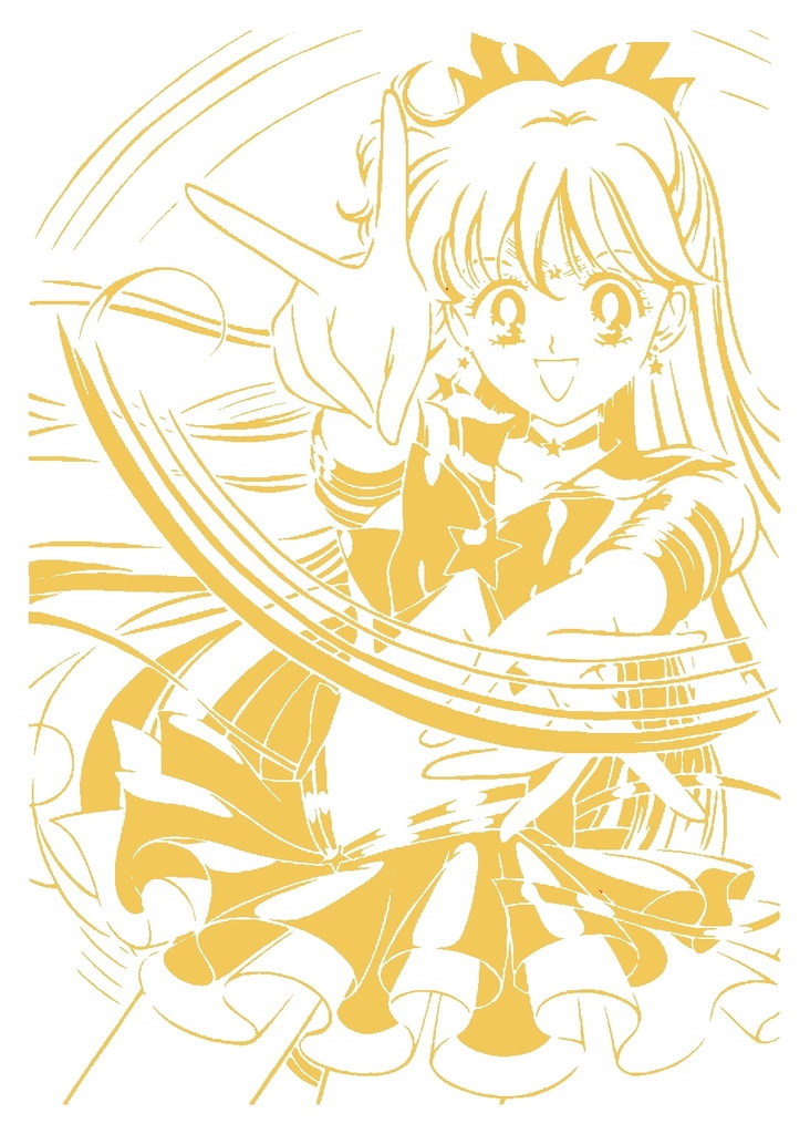 Sailor Venus stencil