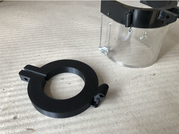 Chuck guard bracket 55mm diameter for drill press [with Fusion 360 source]