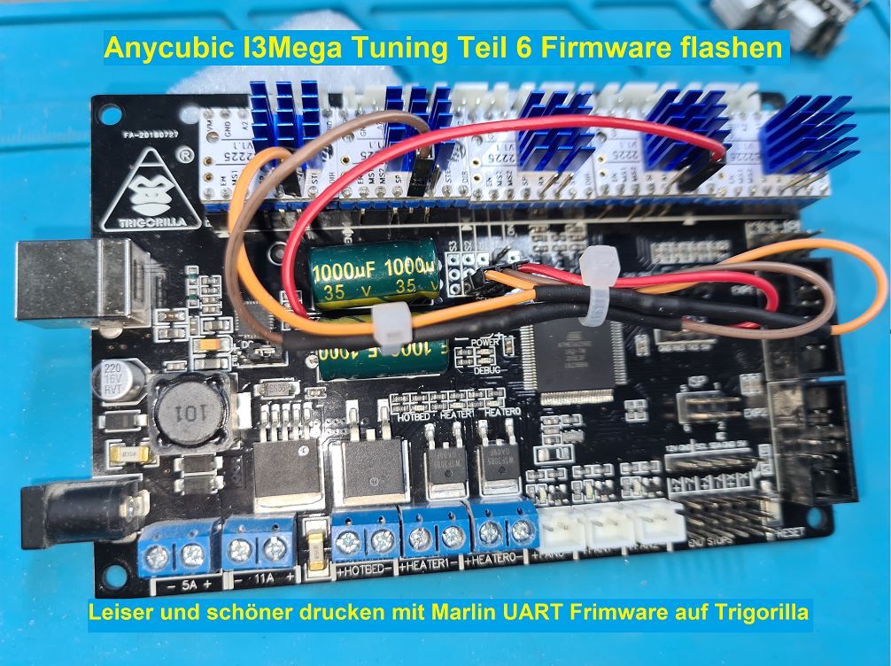 Anycubic I3 Mega UART Firmware for X/Y/E0