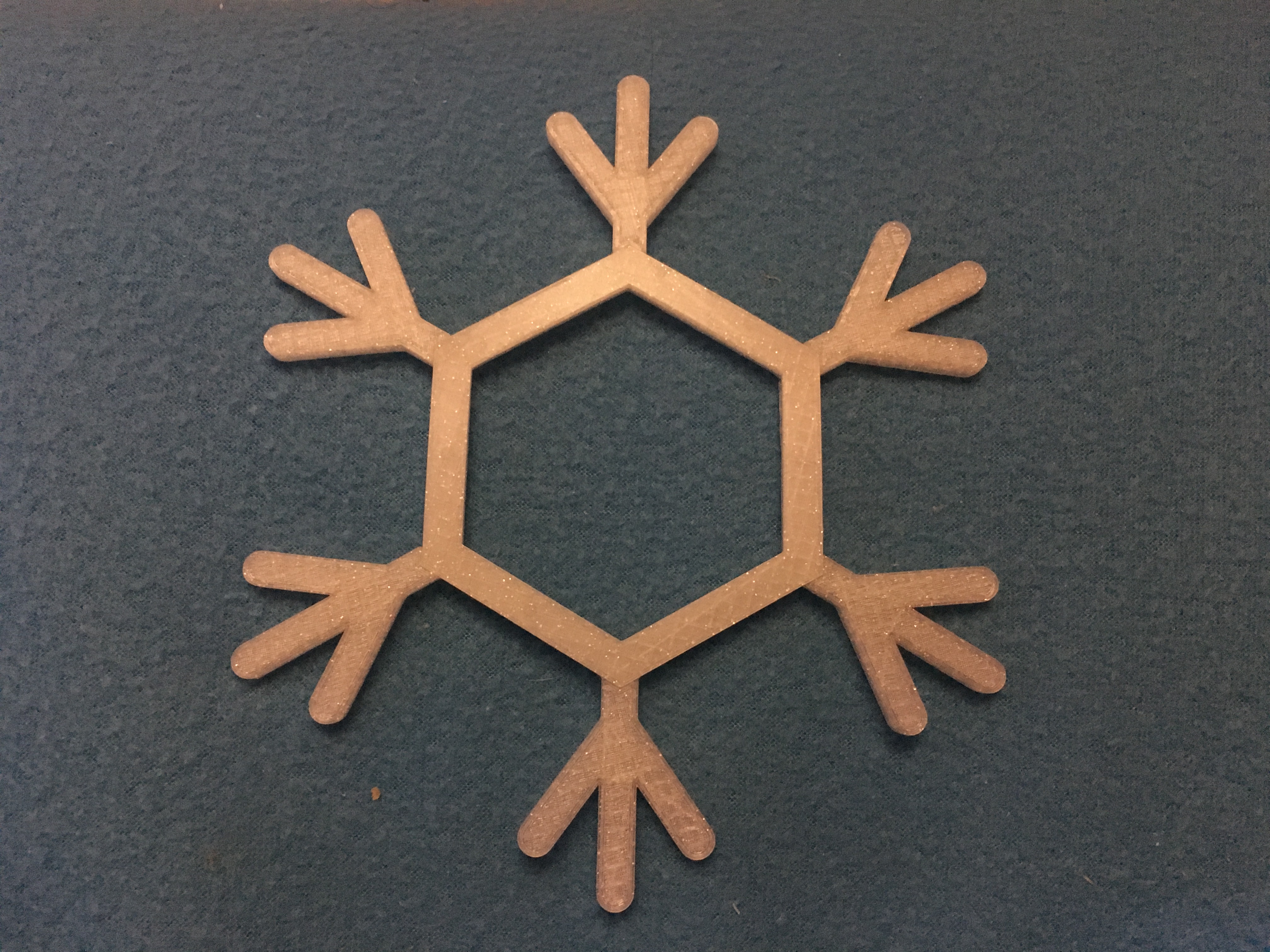 Snowflake picture frame