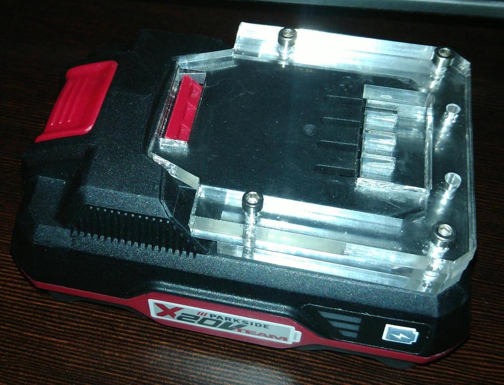 Lasercut Parkside X20V battery connector