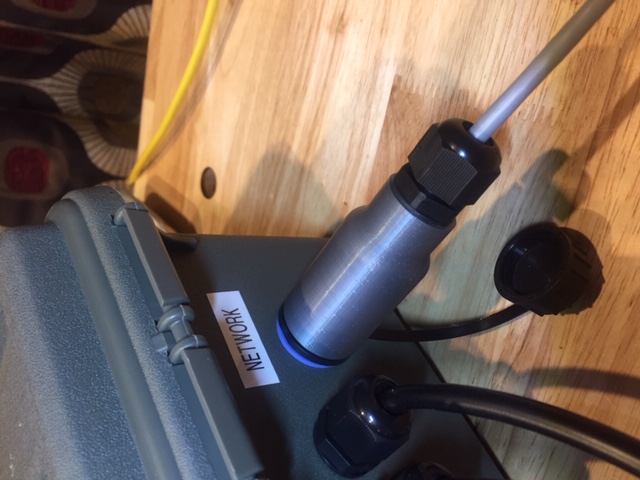 PG9 to RJ45 bulkhead raintight adapter