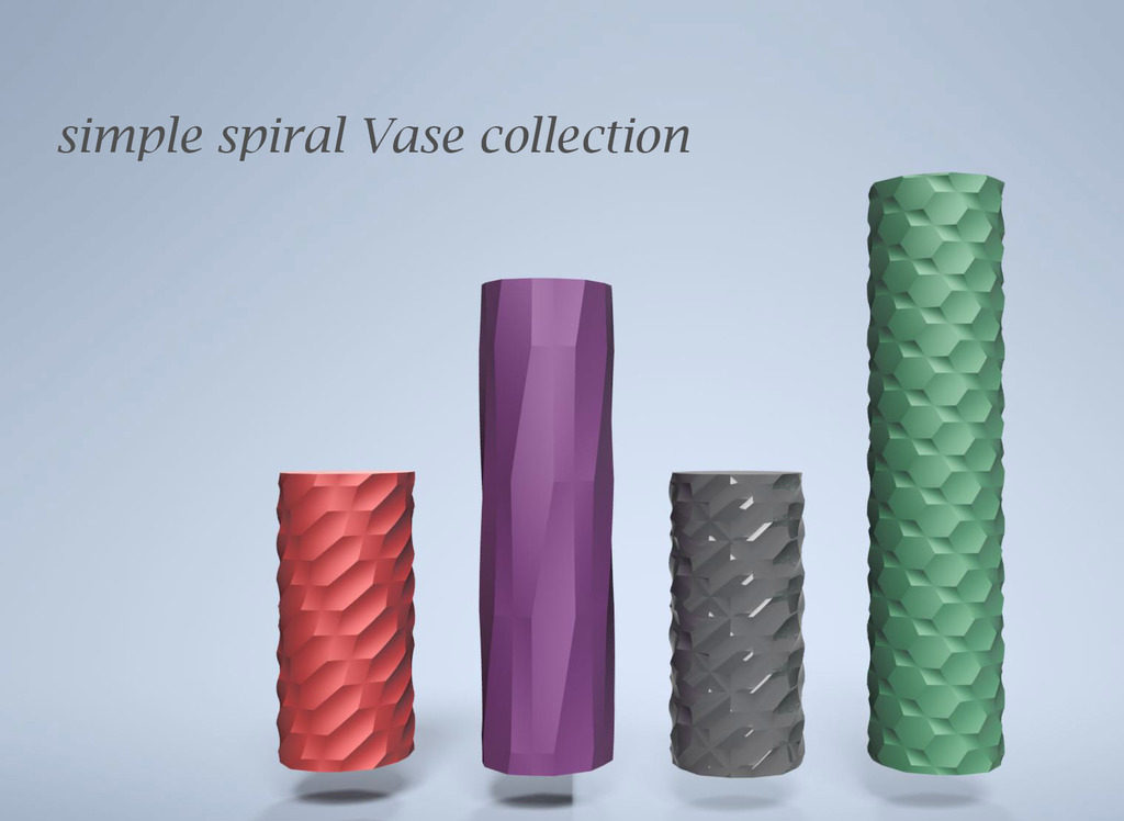 simple spiral vase collection