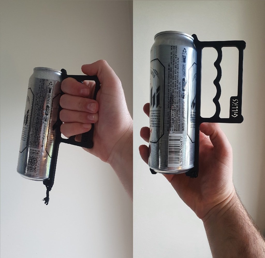 Clip-on can handles (big and regular cans)