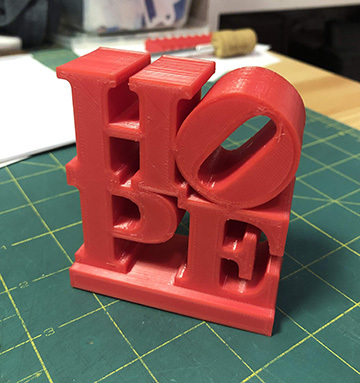 Hope Sculpture - 3d Print Recreation