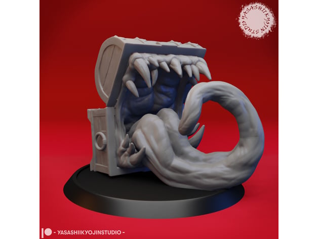 Mimic Toothy Treasure Chest Tabletop Miniature