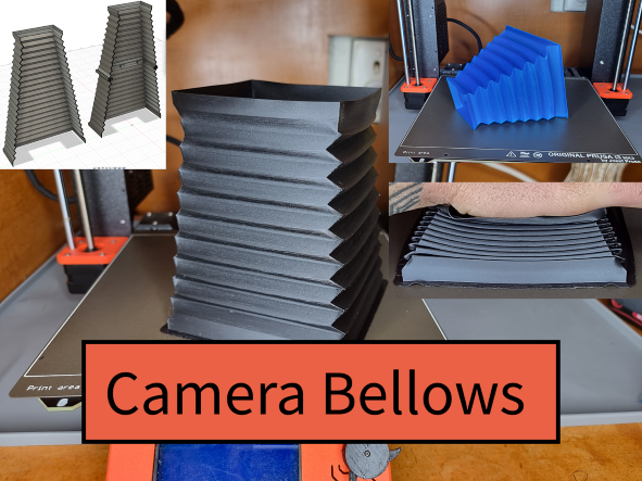 Camera Bellows - TPU Vase Mode - angles < 45 degrees