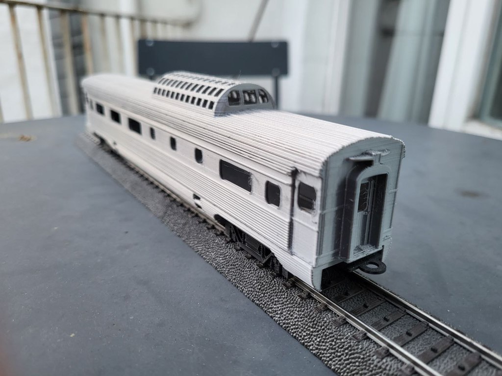 Amtrak streamliner vista dome car h0 scale