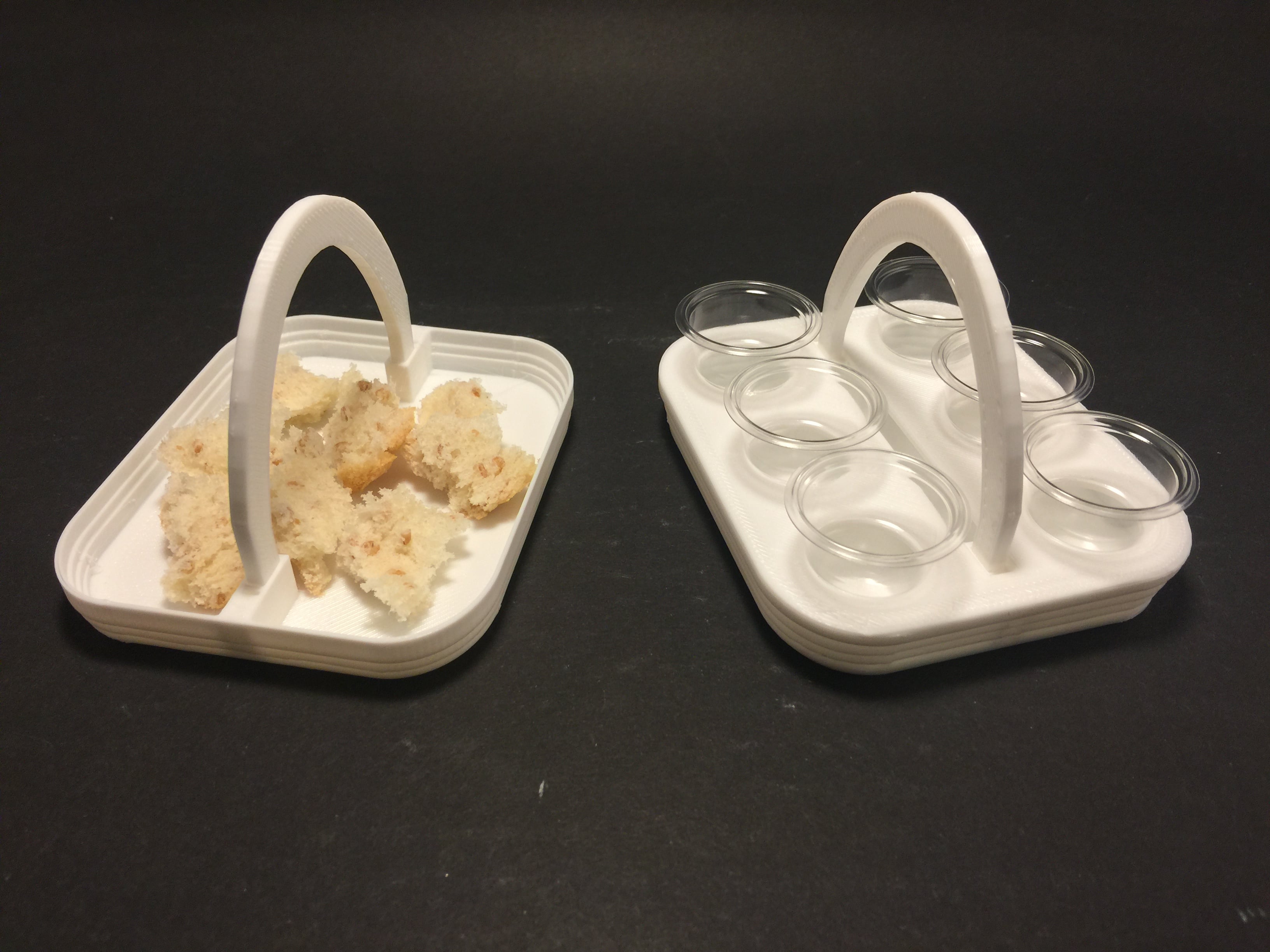 Mini Sacrament tray with removable handle