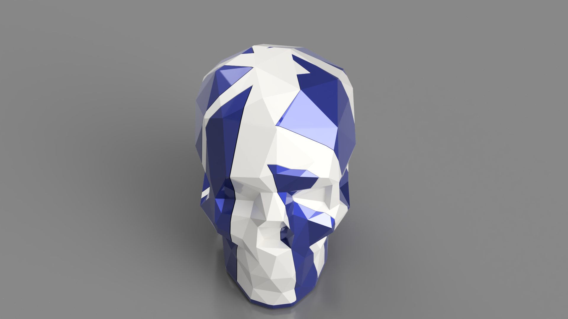 Interlocking Low Poly Skulls