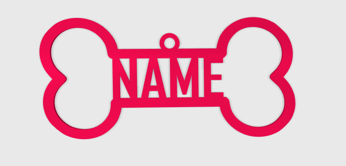 Names Bone Pendant