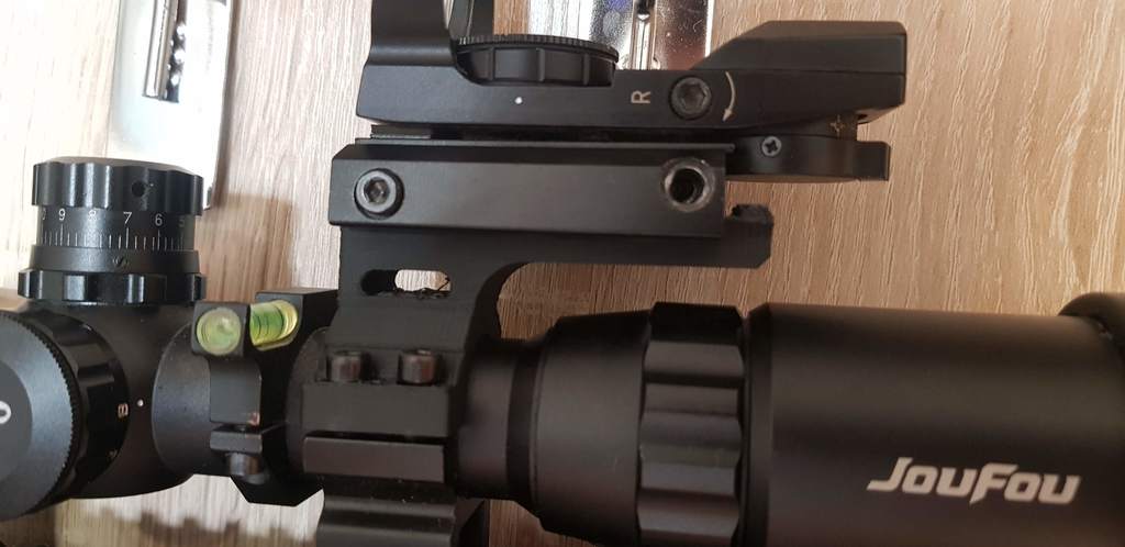 Scope Ring with Mini Picatinny Rail (For 1inch tube)