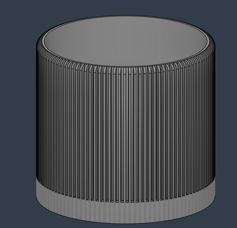 Modern Soft-Ribbed Planter / Premium Cylinder Pot