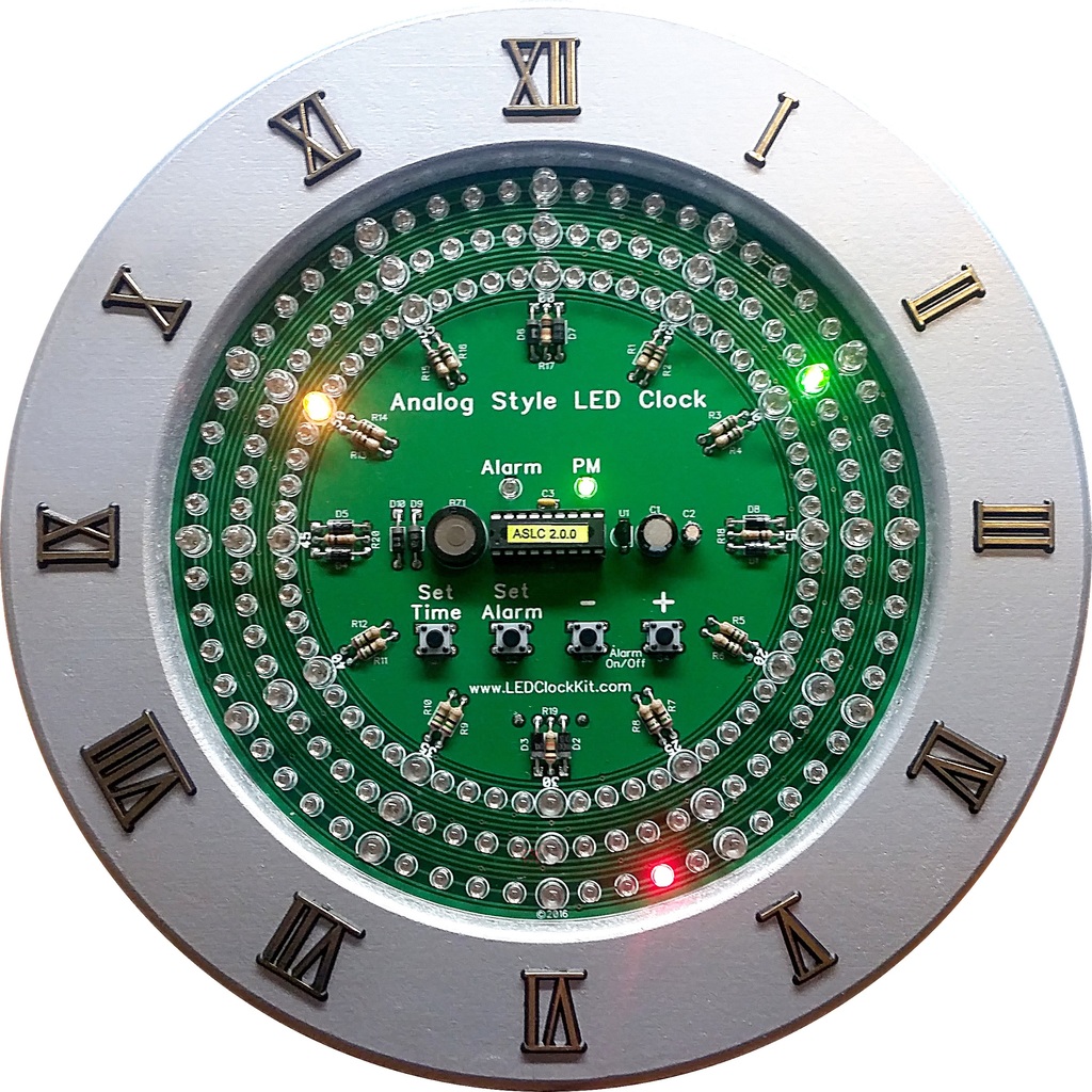 Analog-Style LED Clock Frame and Numbers