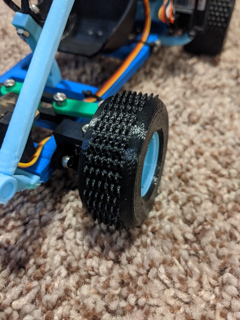 Spiked tires for RC go kart