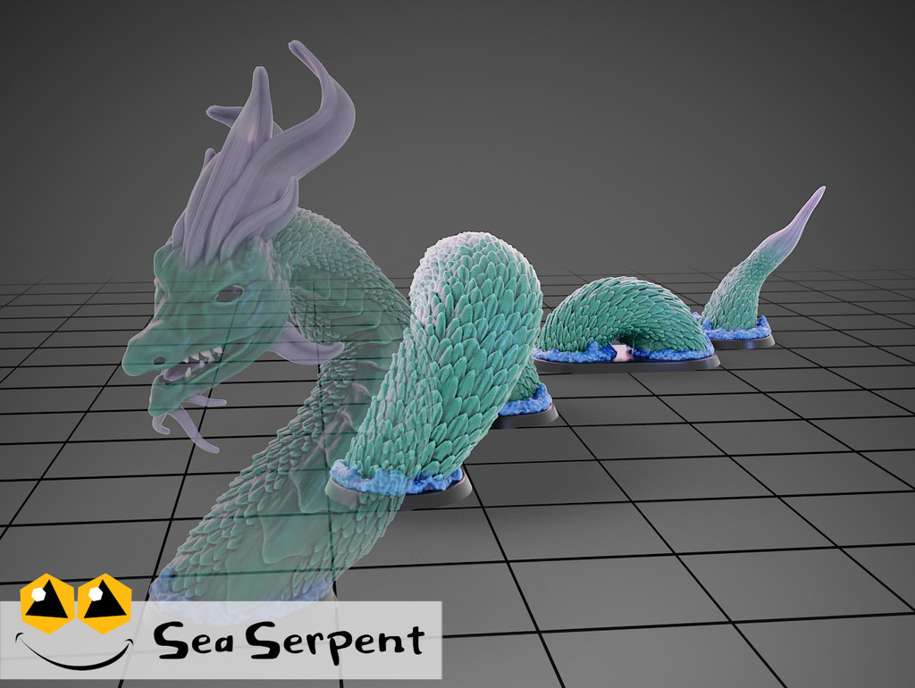 Sea Serpent - Tabletop Miniature