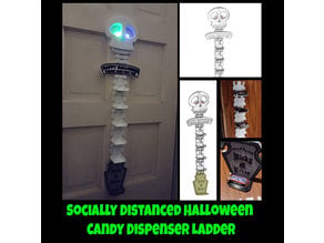 Socially Distanced Halloween Candy Dispenser Ladder