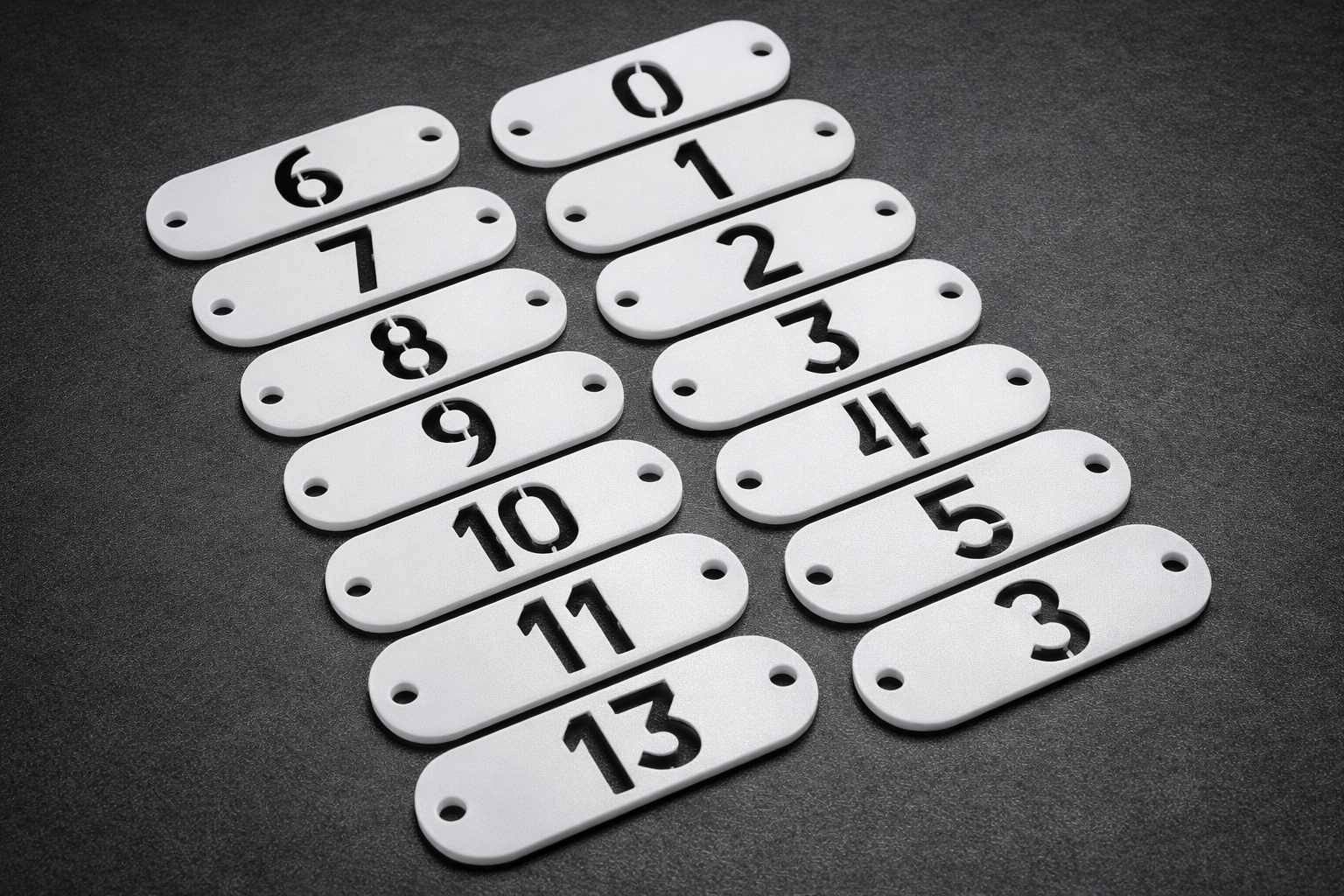 Numbered Key Tags