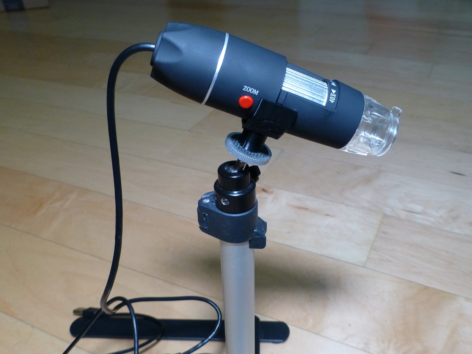 Camera mount adapter for USB microscope