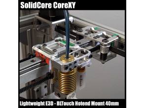 SolidCore Lightweight Hotend Mount with BLTouch Offset Mounting Bracket