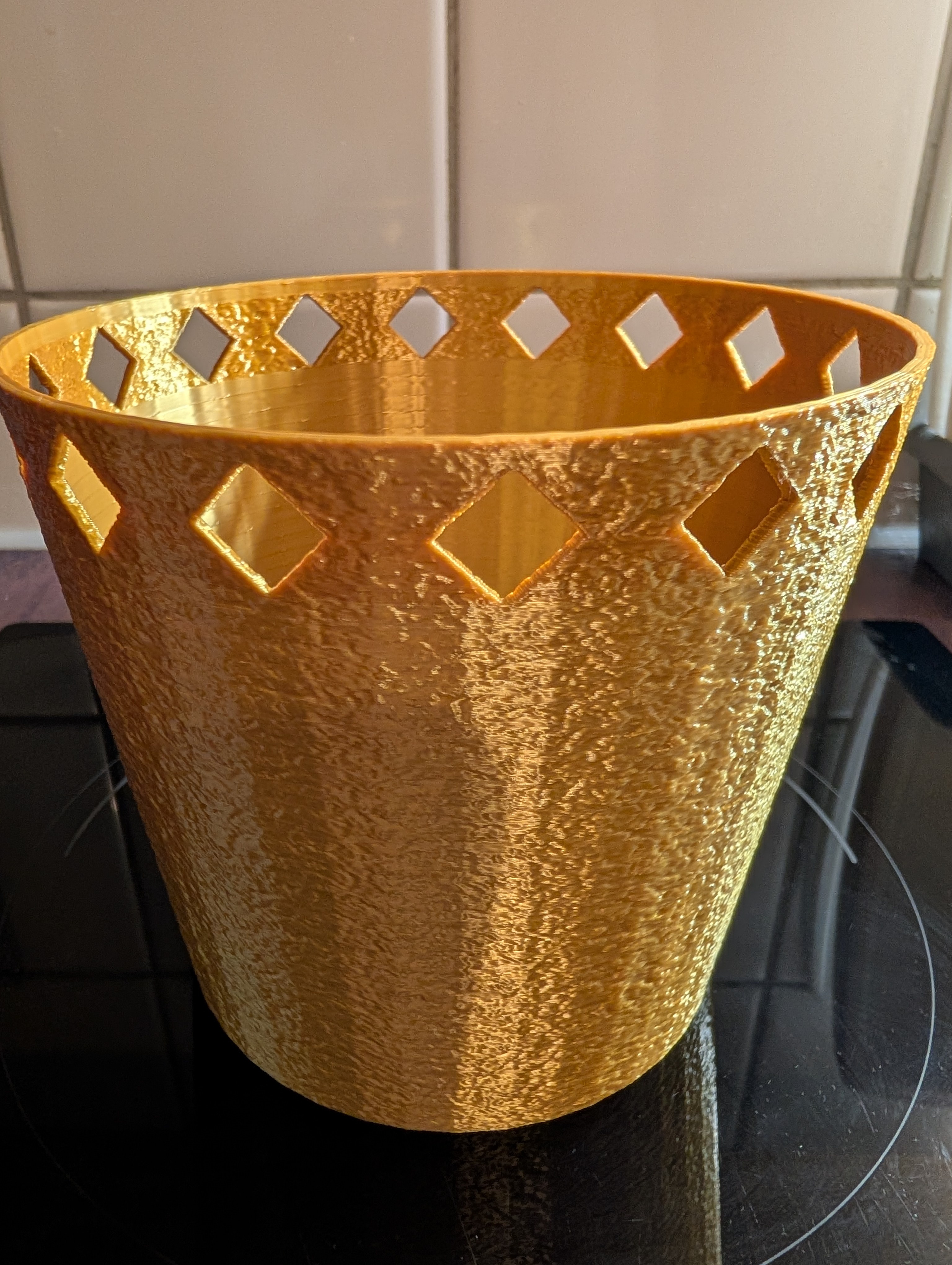 Parametric Diamond Planter - Customizable Size & Shape (Web Generator)