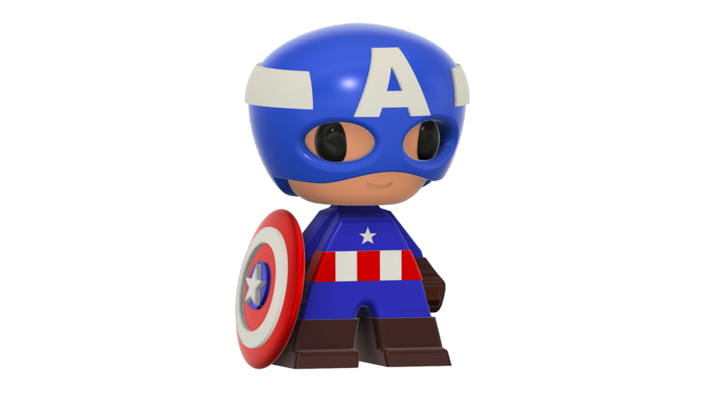 Captain America Anime character FDM