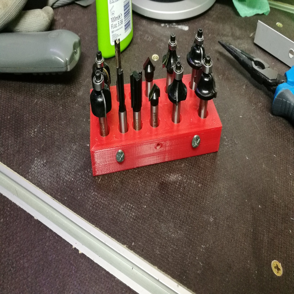 Router bits stand