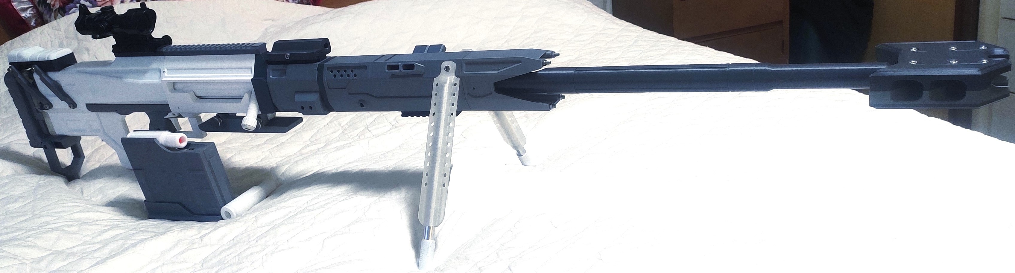 APEX Kraber shell-ejecting dart blaster.Designed by Misaka Hiro ,redesigned by gugubird