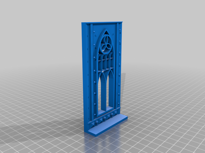 Space Gothic style wall segments