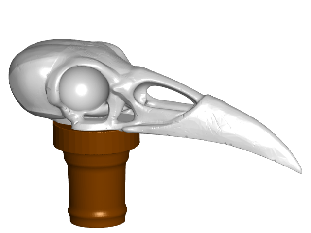Raven Skull Topper ($7 Cane/Walking Hiking Sticks)