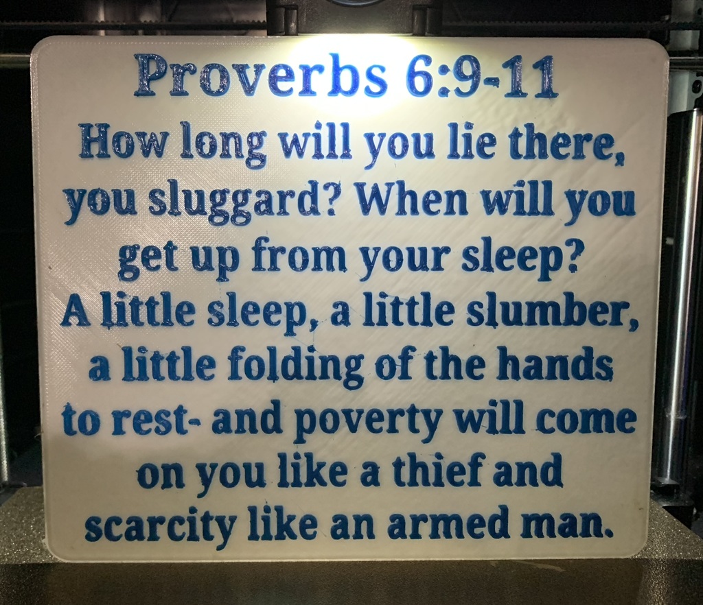 Proverbs 6:9-11