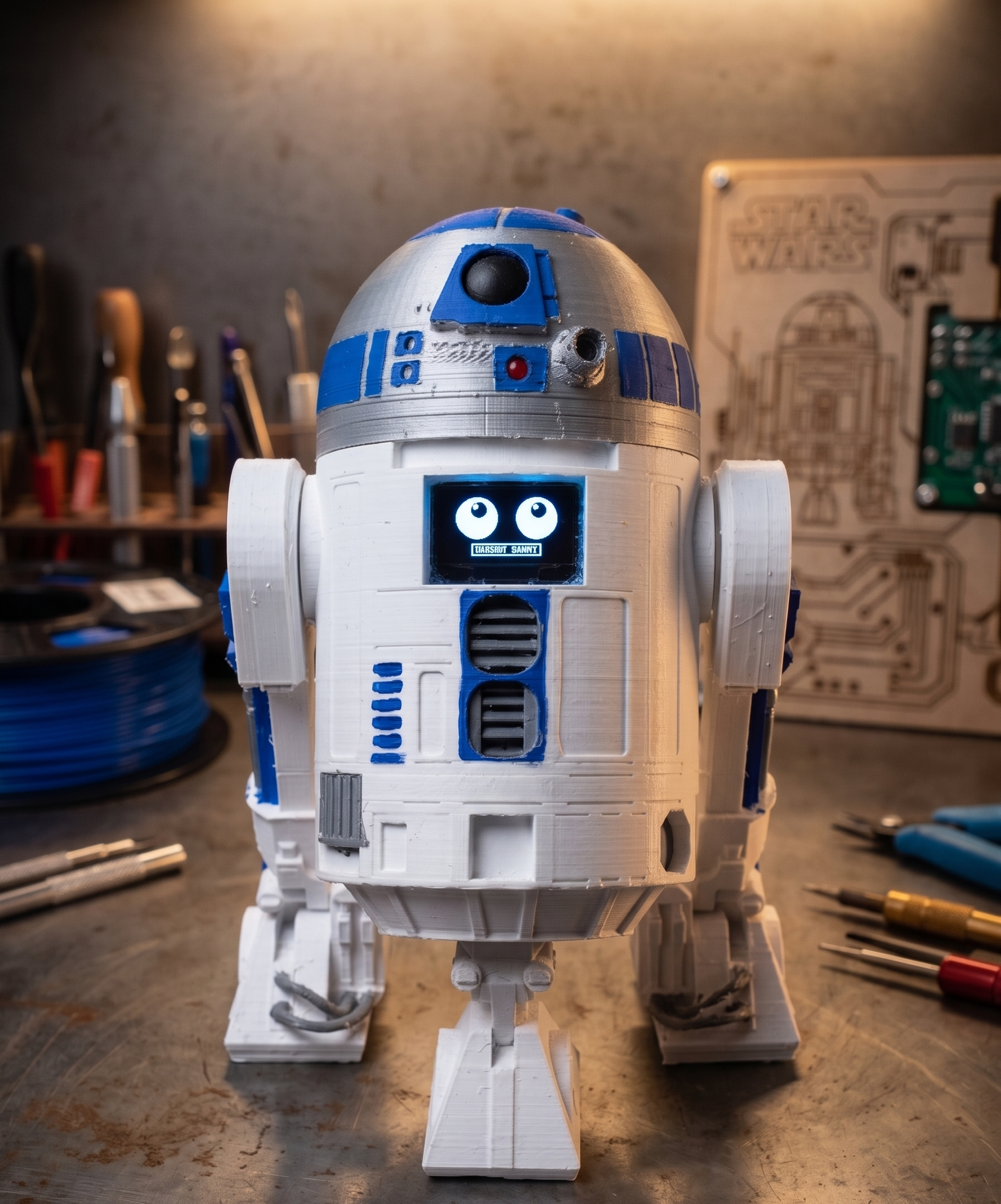 R2-D2 ESP32 Smart Droid – Remixed Modular Design