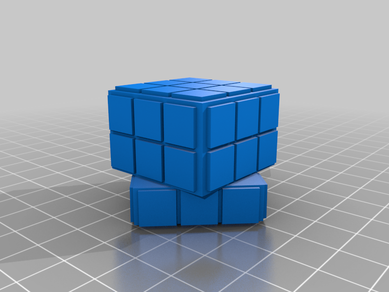 Turned rubik's Cube