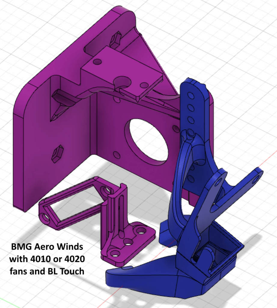 BMG Aero Wind/Bondtech BMG mount for JGMaker Artist-D