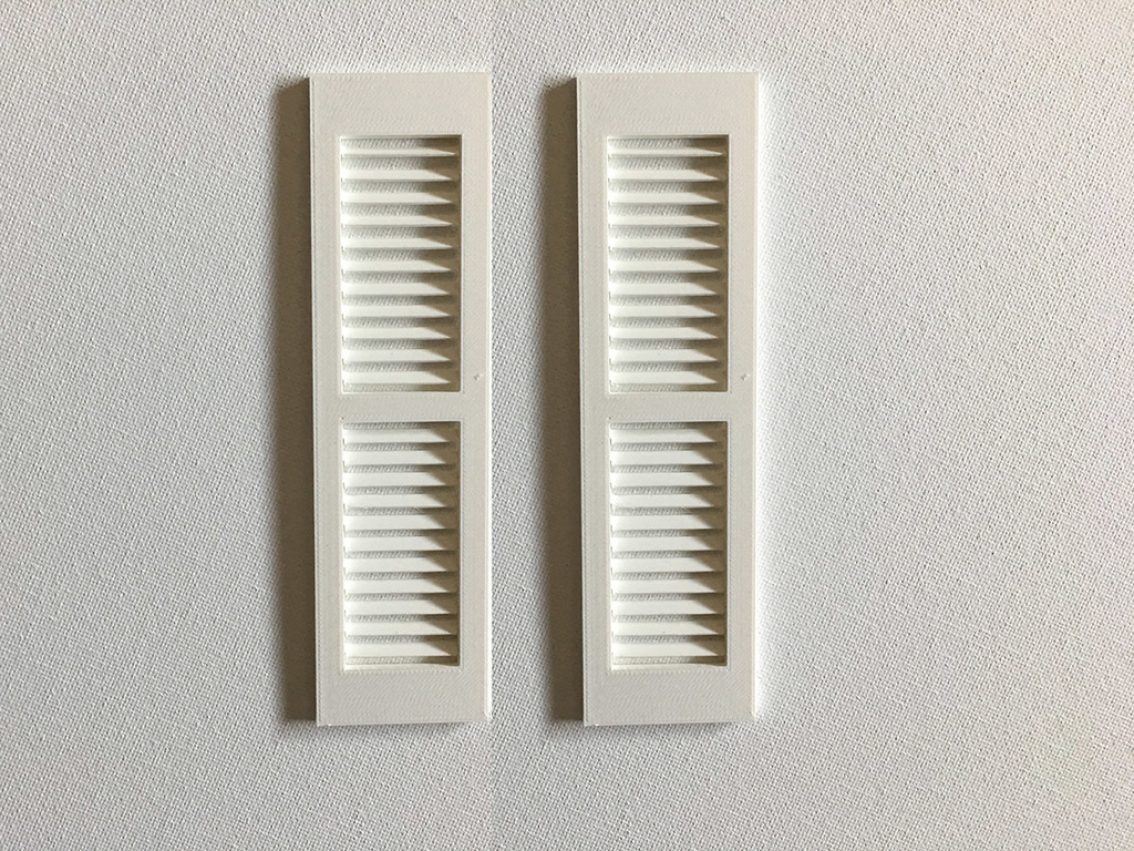 SHUTTERS 1/12 SCALE FOR DOLLHOUSES 3D model
