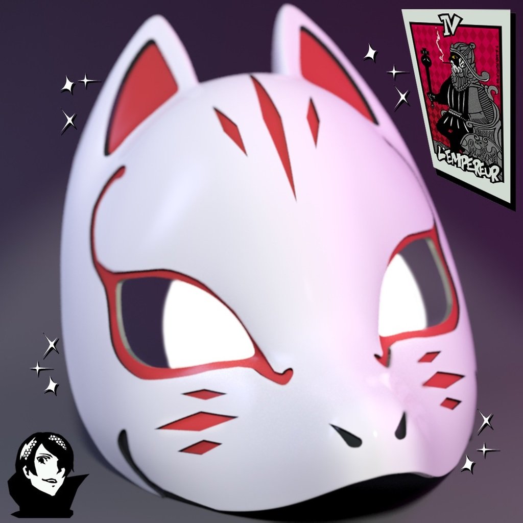 Yusuke Kitagawa Kitsune Mask (Fox Persona 5 Royal)