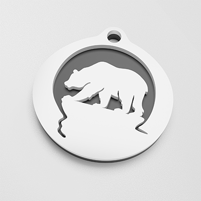 Bear pendant, keychain